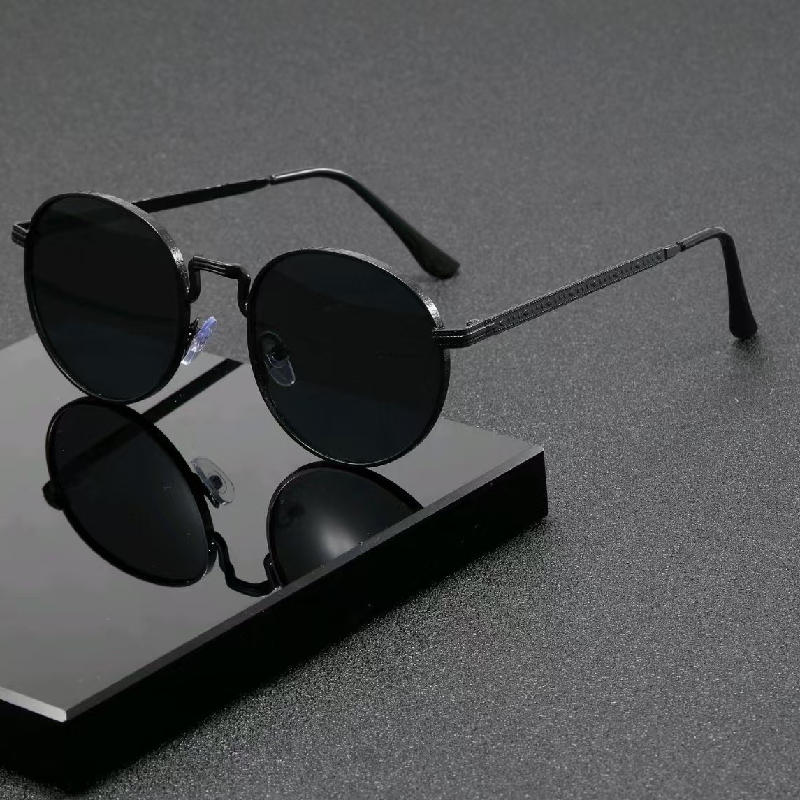 Women'S Accessories Designer - نظارات شمسية كلاسيكية دائرية الشكل للرجال
