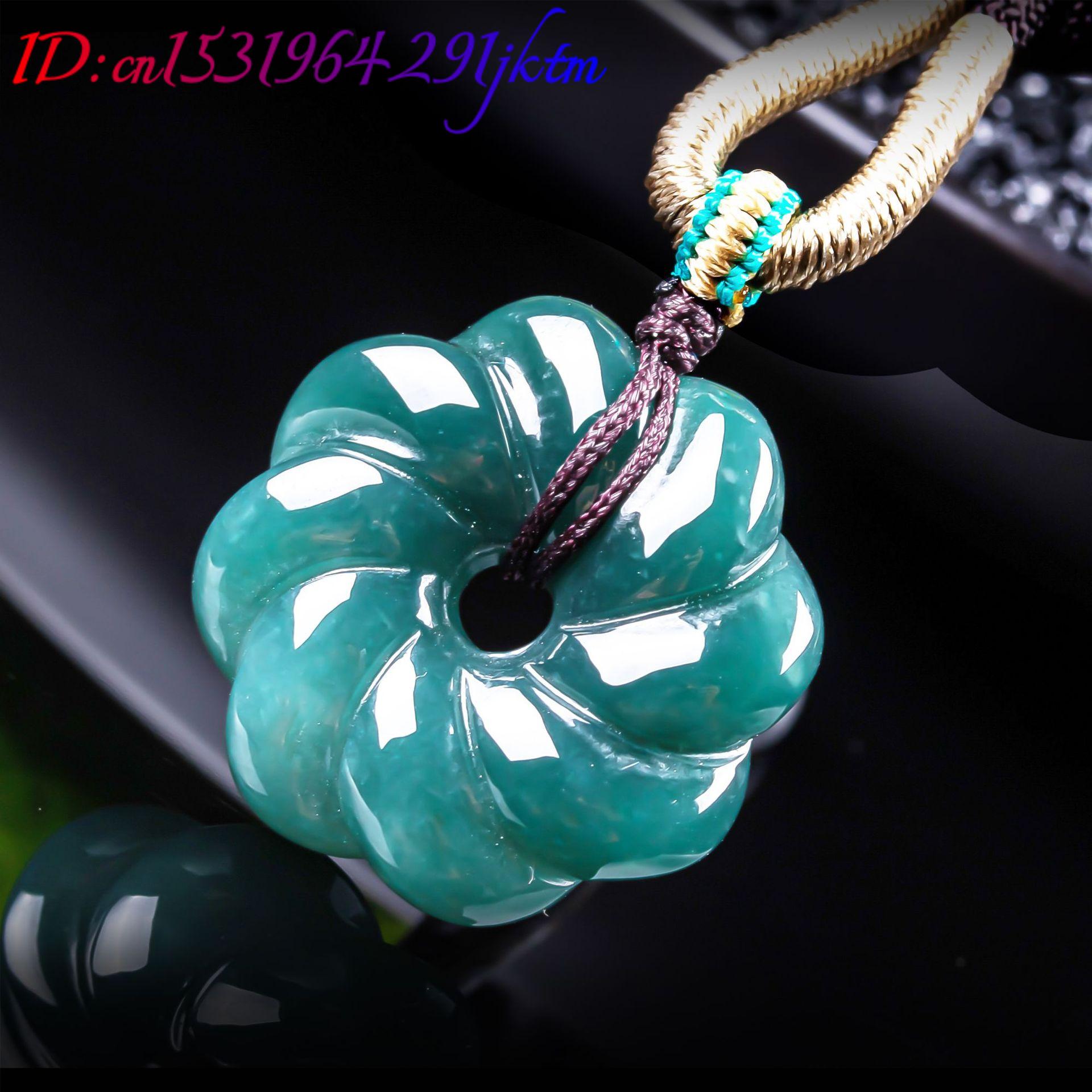 قلادة زهرة من اليشم البورمي ال - مراجعة Women Accessories Jewelry وسعره