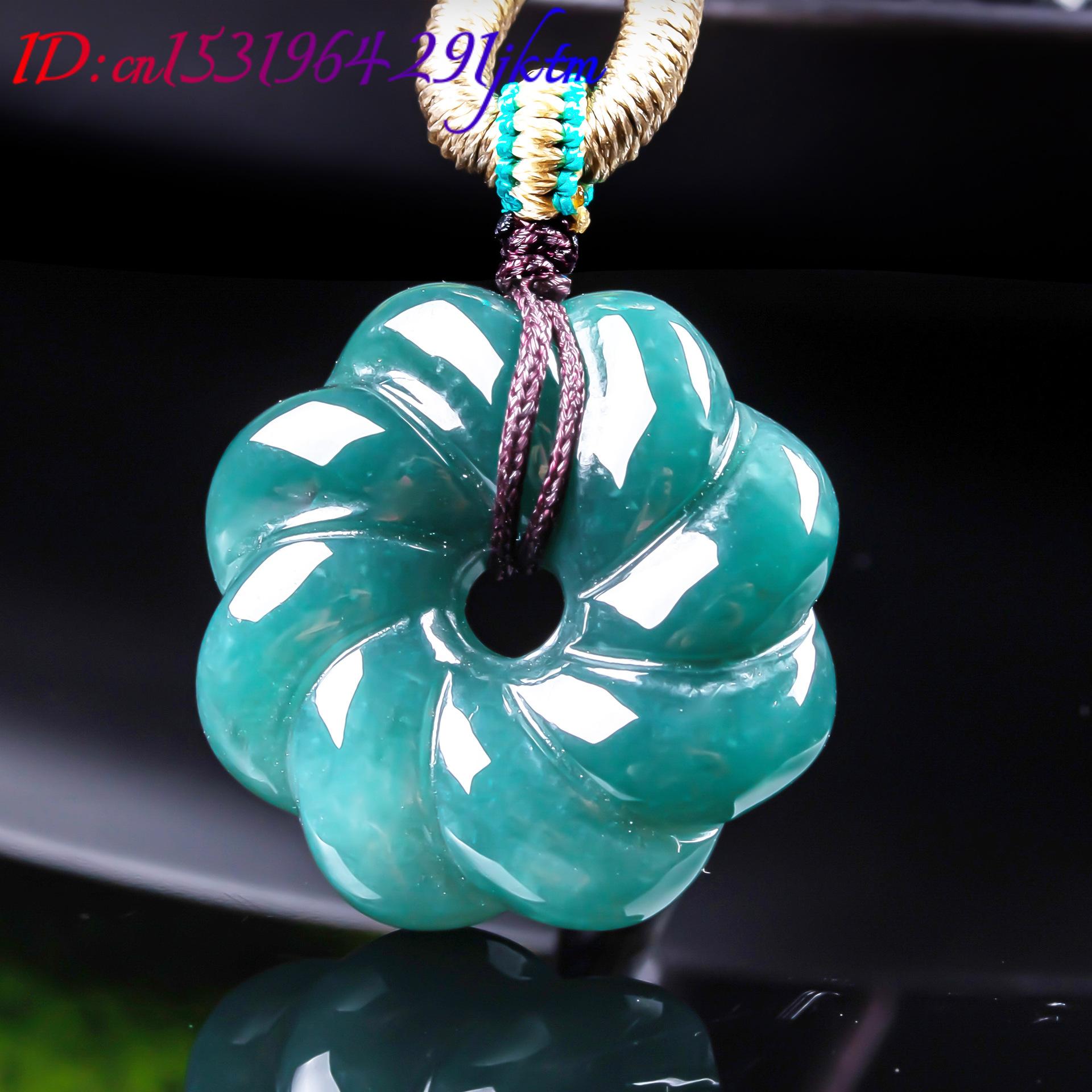 قلادة زهرة من اليشم البورمي ال - مراجعة Women Accessories Jewelry وسعره
