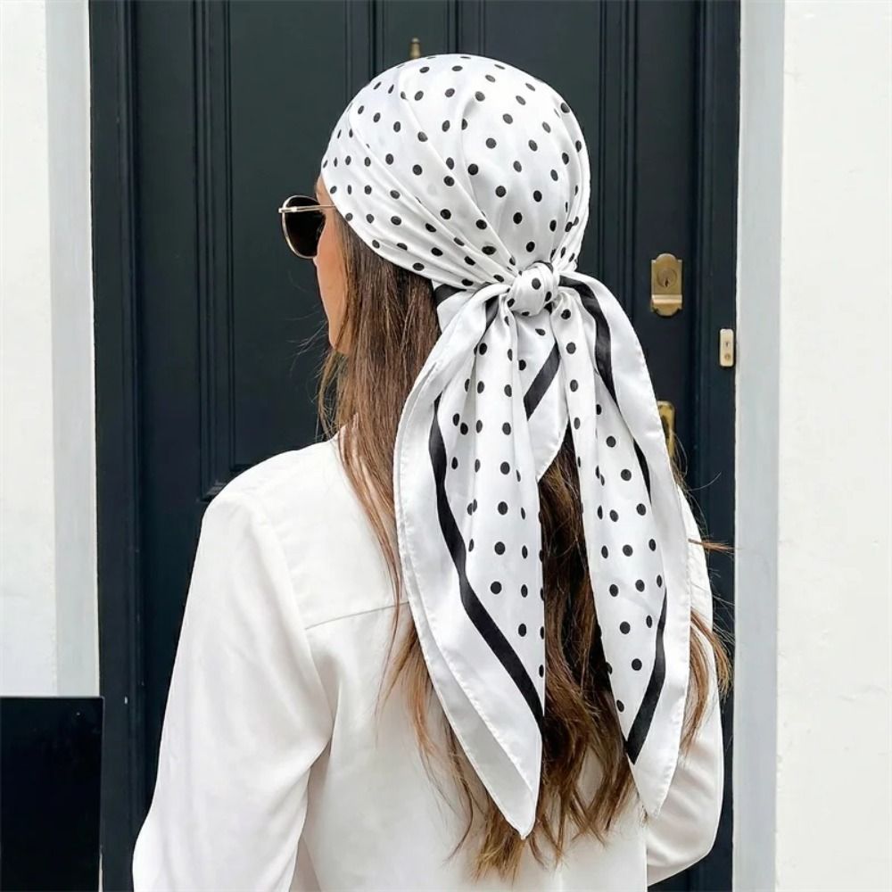 وشاح أنيق مطبوع بنقاط هندسية ع - مراجعة Women'S Y2K Accessories وسعره