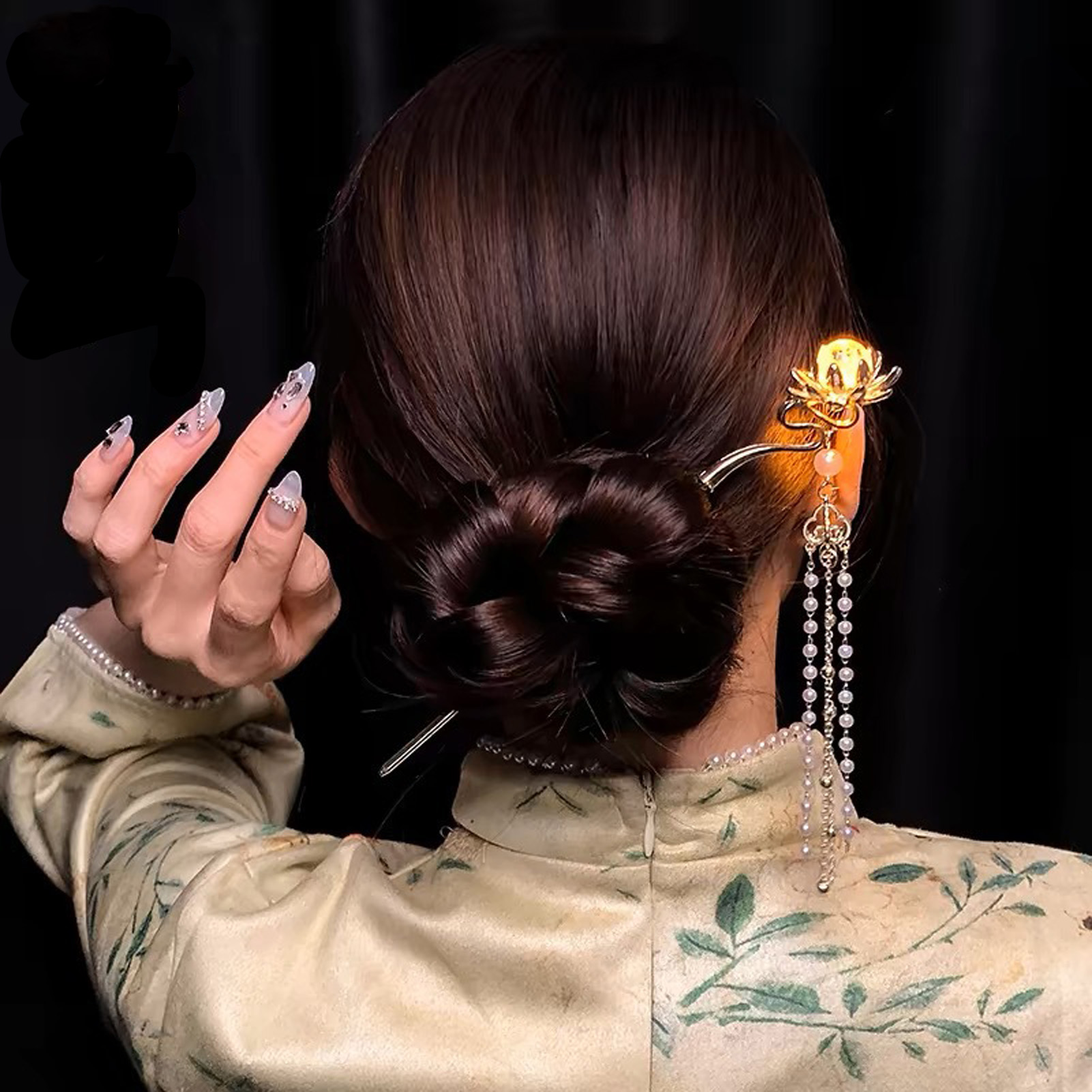 دبوس شعر معدني أنيق وعصري بتصم - مراجعة Hair Fork Stick وسعره