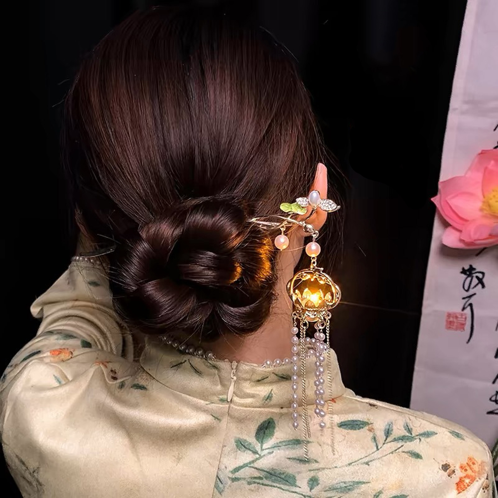 دبوس شعر معدني أنيق وعصري بتصم - مراجعة Hair Fork Stick وسعره