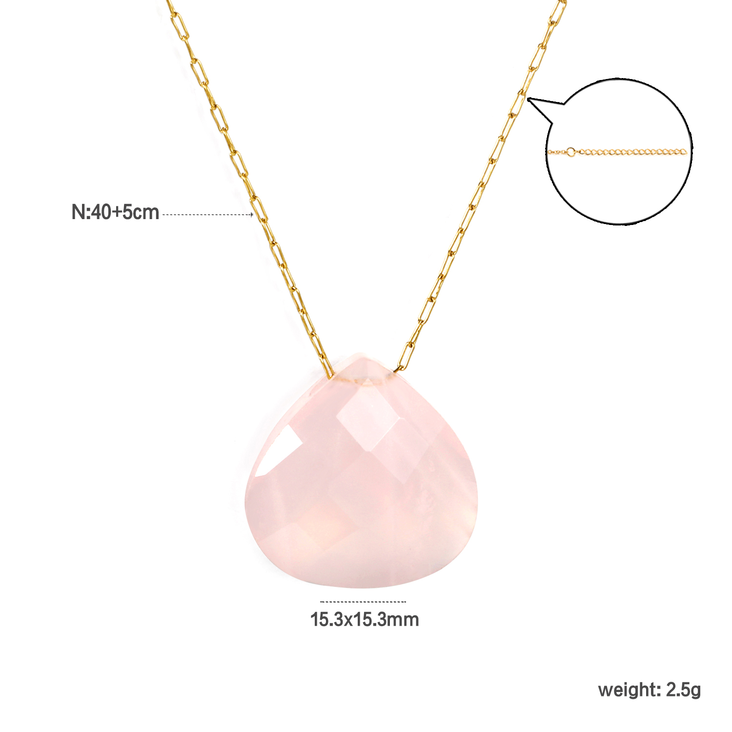 قلادة من الأحجار الكريمة الطبي - مراجعة Charm Necklace Dainty وسعره