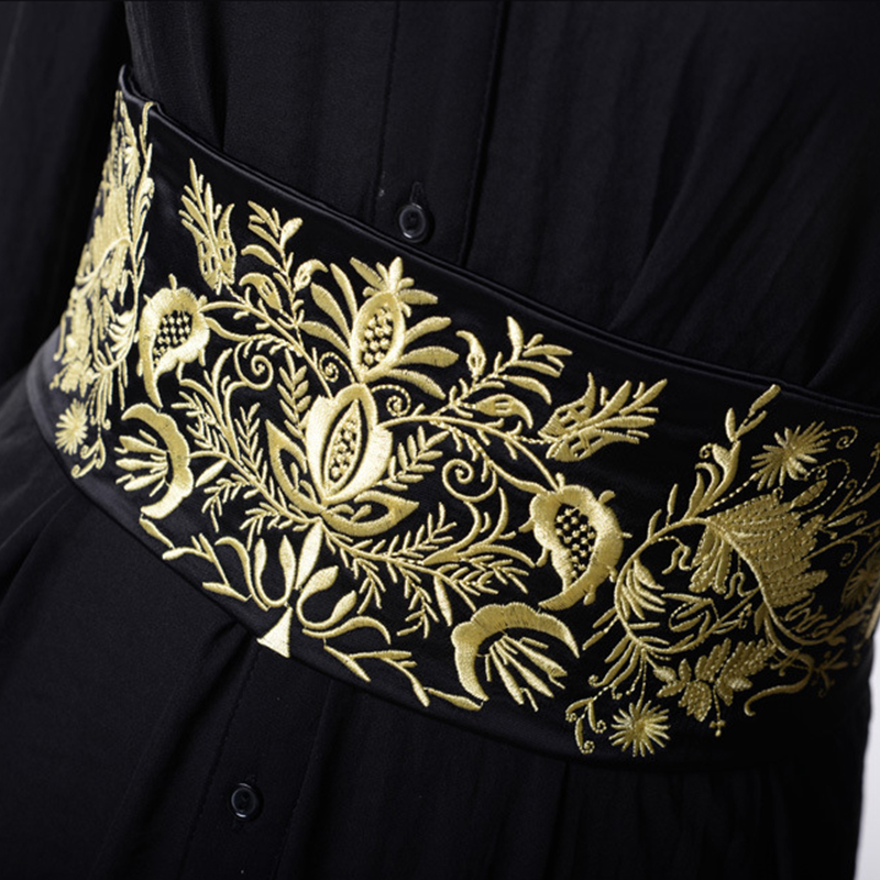 خمر التطريز النسيج حزام عريض ا - مراجعة Women'S Kimono Accessories وسعره