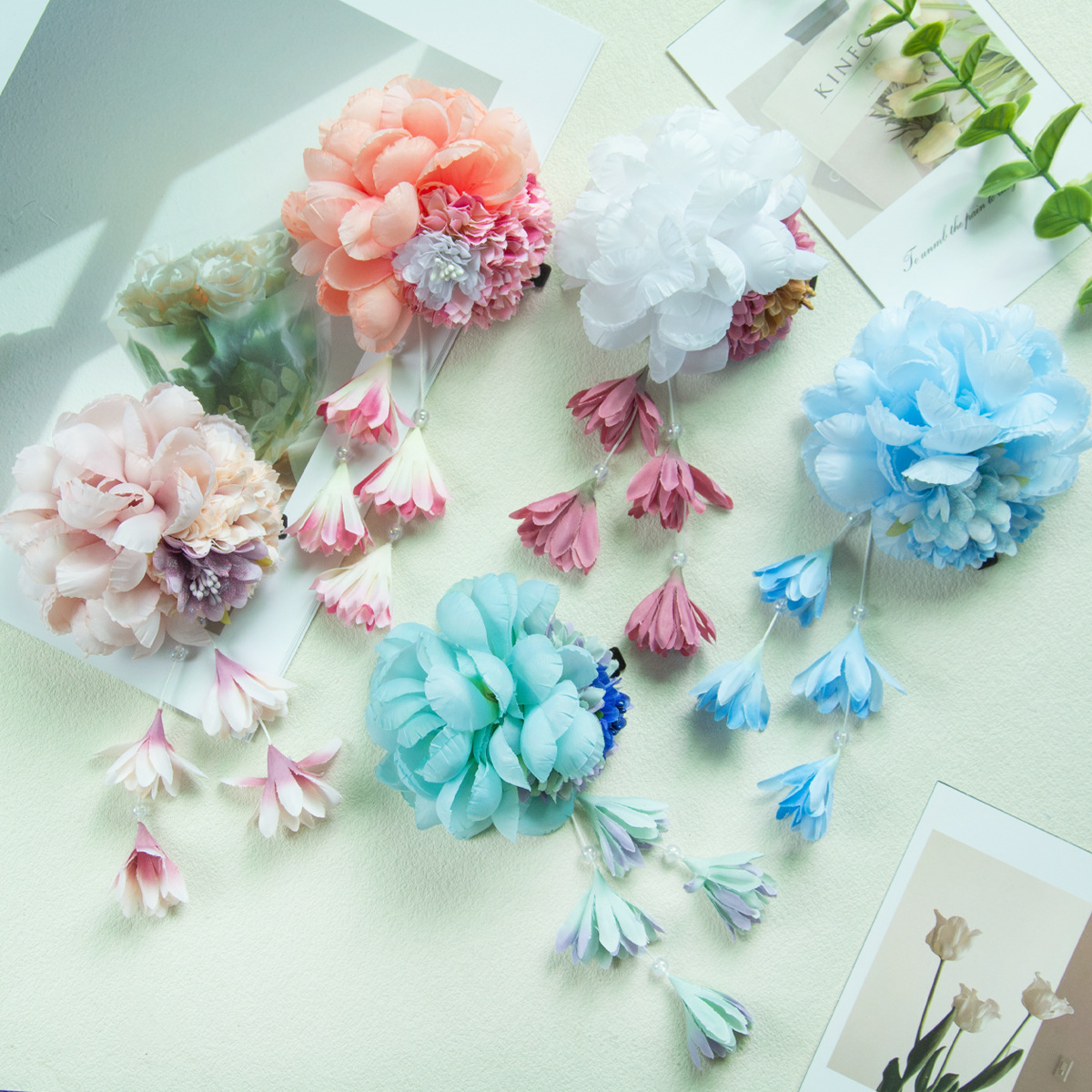 مجموعة إكسسوارات الشعر الهانفو - مراجعة Women'S Kimono Accessories وسعره