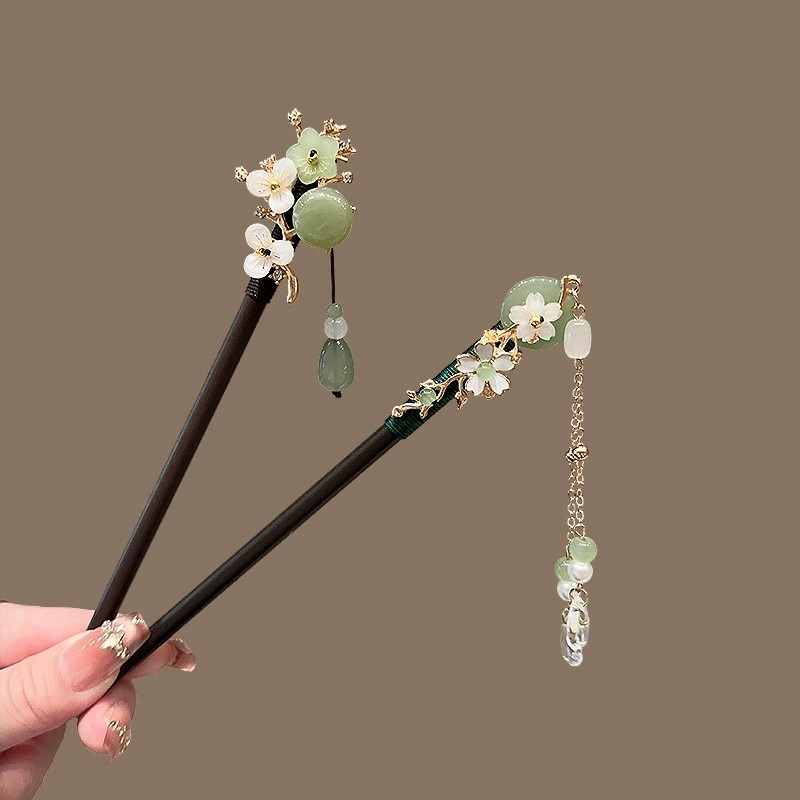 دبوس شعر خشبي عتيق للنساء عصا  - مراجعة Hair Fork Stick وسعره