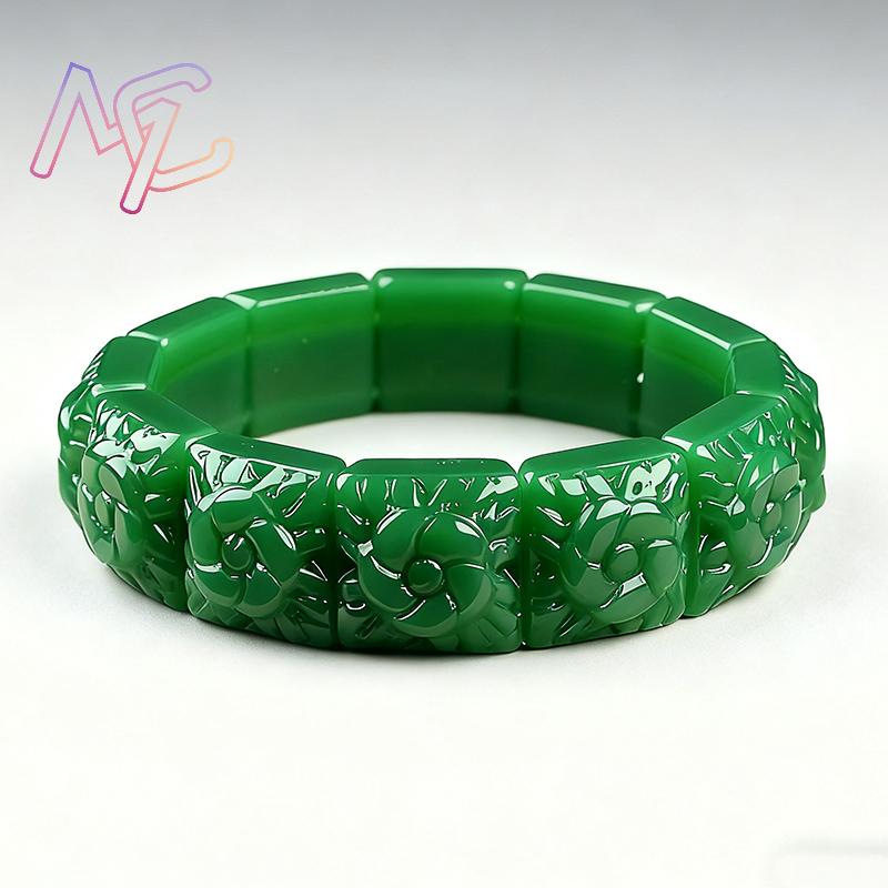 حقيقي اليشم زهرة سوار الإسورة  - مراجعة Women'S Accessories Designer وسعره