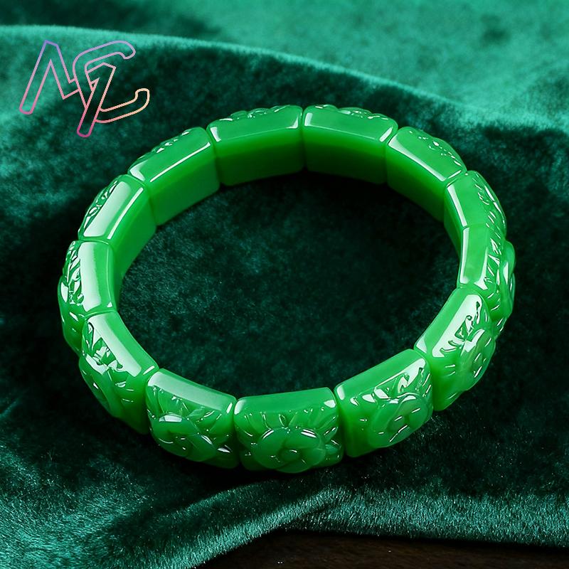 حقيقي اليشم زهرة سوار الإسورة  - مراجعة Women'S Accessories Designer وسعره