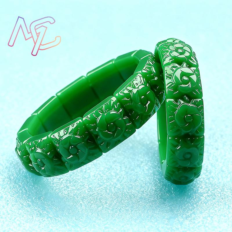 حقيقي اليشم زهرة سوار الإسورة  - مراجعة Women'S Accessories Designer وسعره