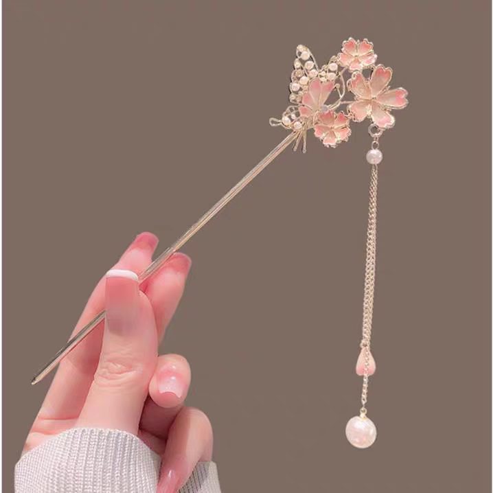 دبوس شعر ساكورا بتصميم راقٍ، د - مراجعة Hair Fork Stick وسعره