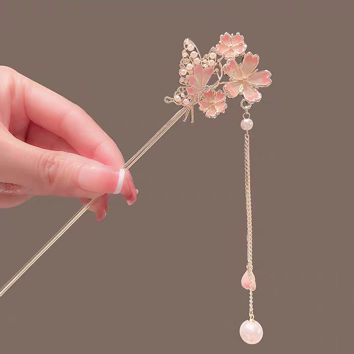 دبوس شعر ساكورا بتصميم راقٍ، د - مراجعة Hair Fork Stick وسعره