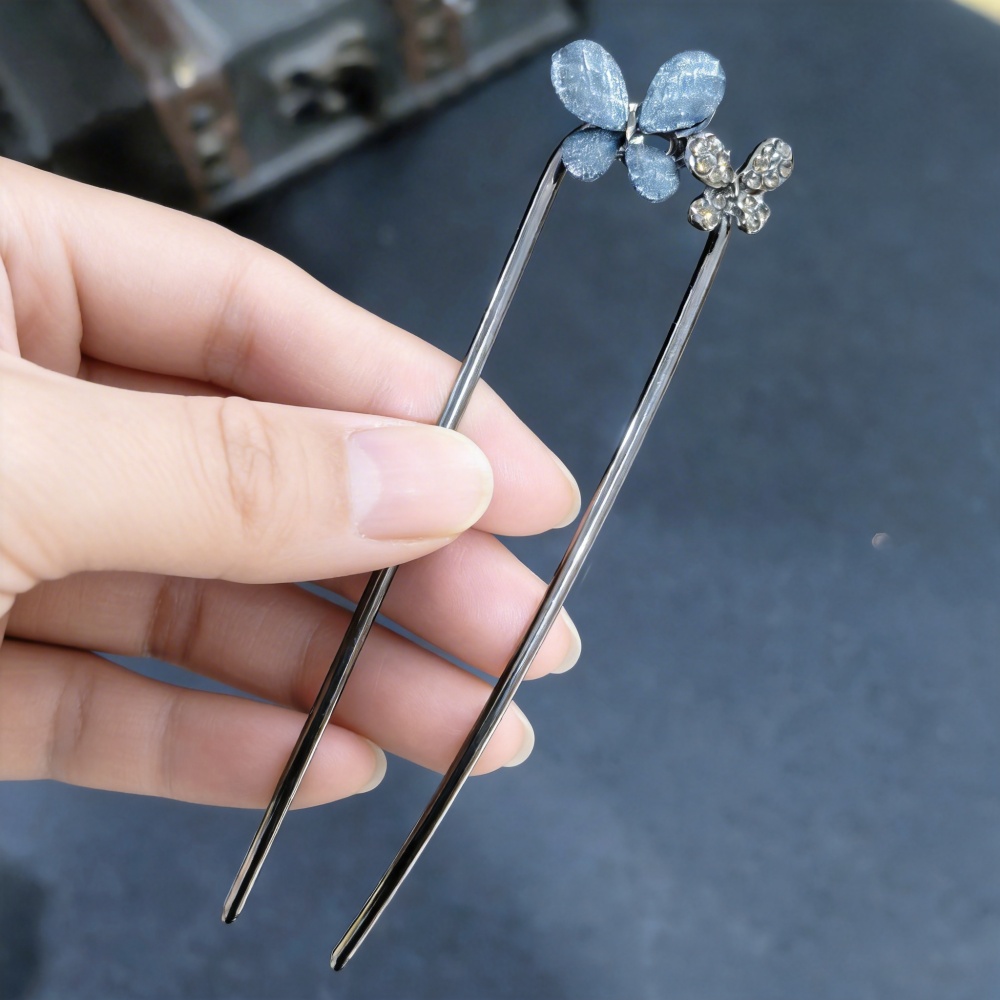 دبوس شعر معدني على شكل حرف U ب - مراجعة Hair Fork Stick وسعره