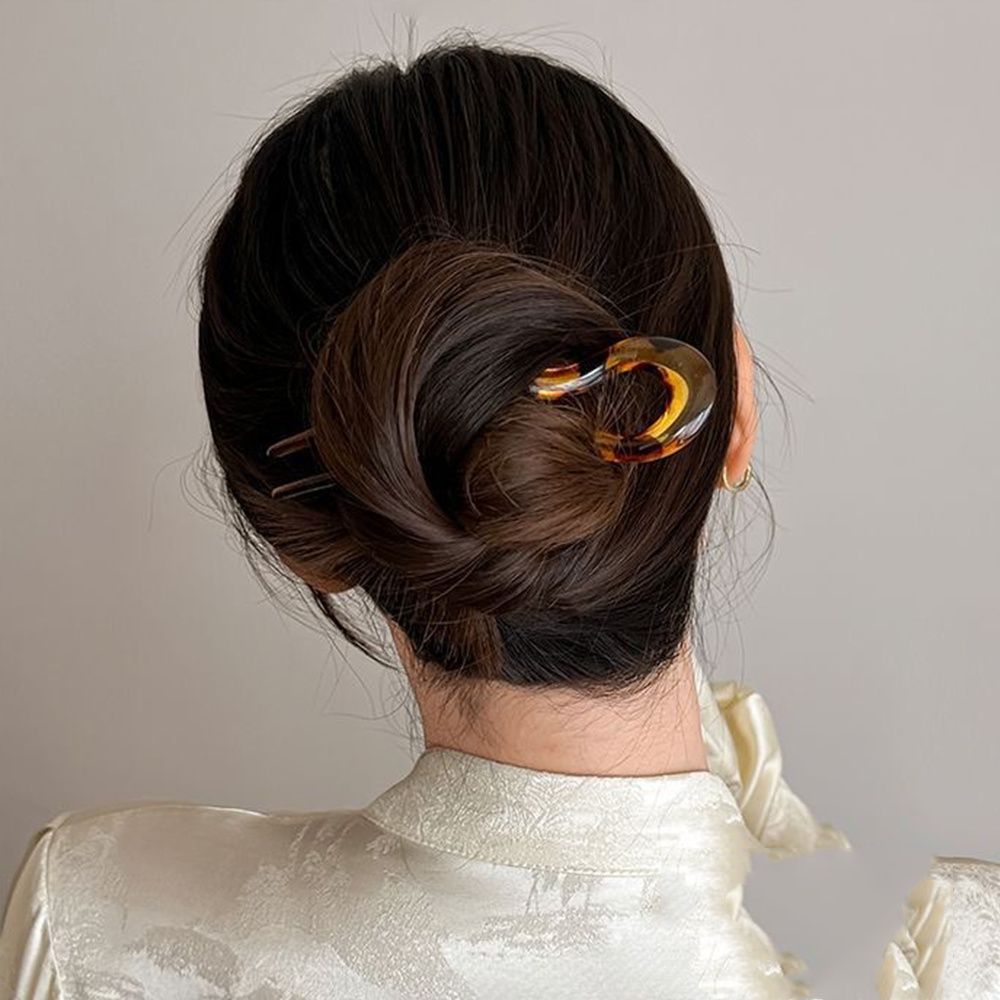 مشبك شعر على شكل حرف U، دبوس ش - مراجعة Hair Fork Stick وسعره