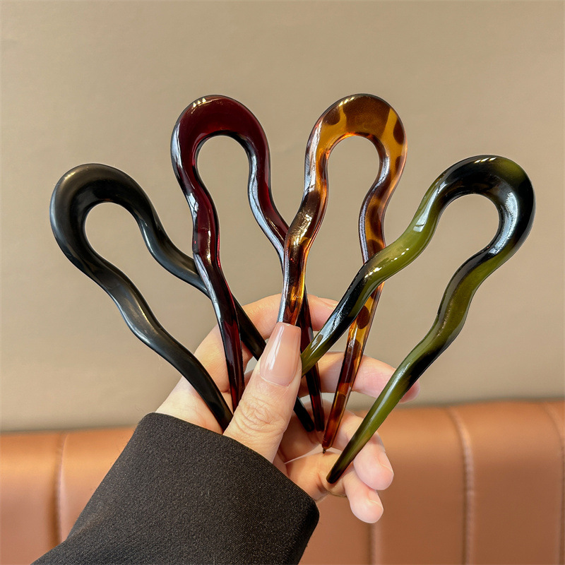 مشبك شعر على شكل حرف U، دبوس ش - مراجعة Hair Fork Stick وسعره