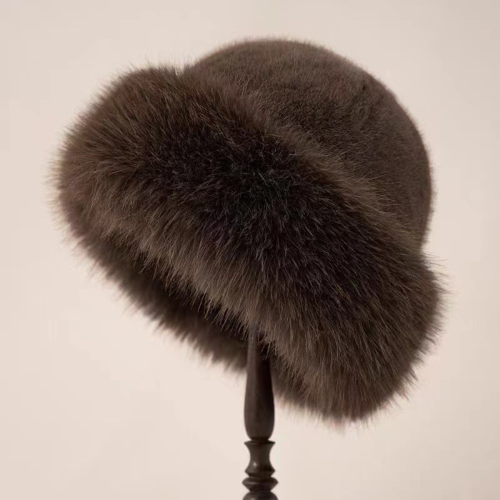 جديد دافئ رقيق الفراء دلو قبعة - مراجعة Women'S Winter Accessories Set وسعره