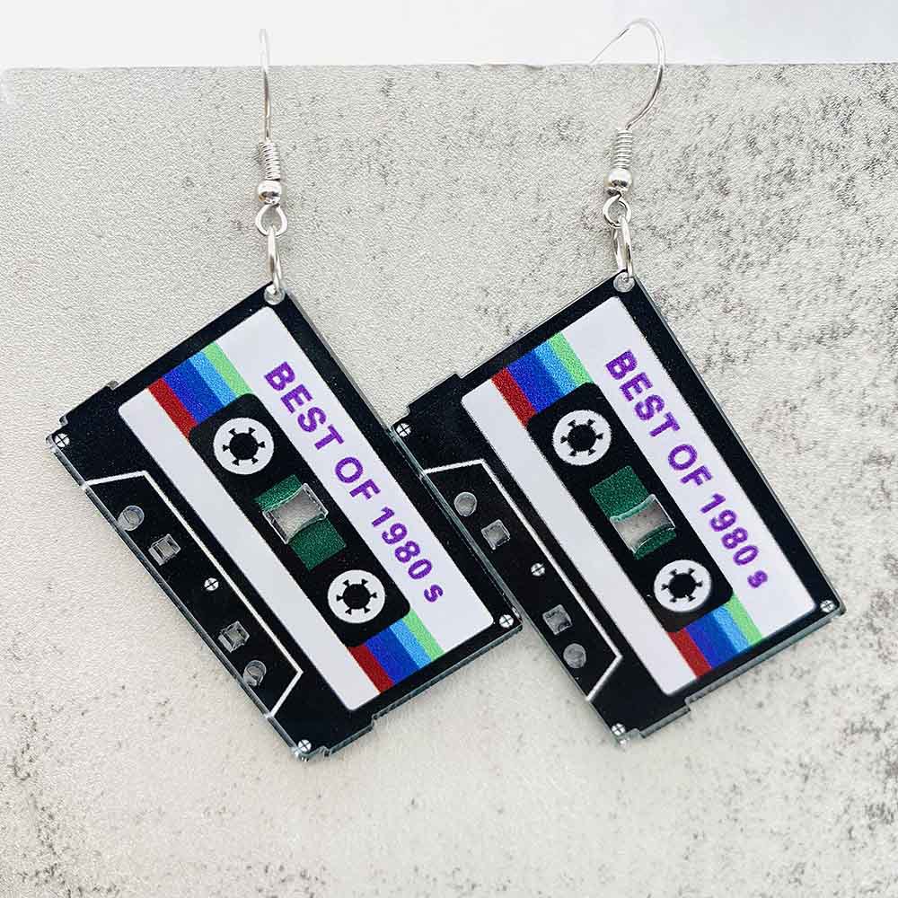 الأقراط الشريط كاسيت خمر للنسا - مراجعة Women'S Accessories In The 90S وسعره