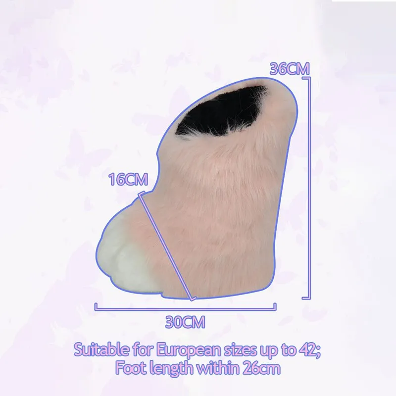 1 زوج Fursuit قدم باو الأحذية  - مراجعة Women'S Winter Accessories Set وسعره