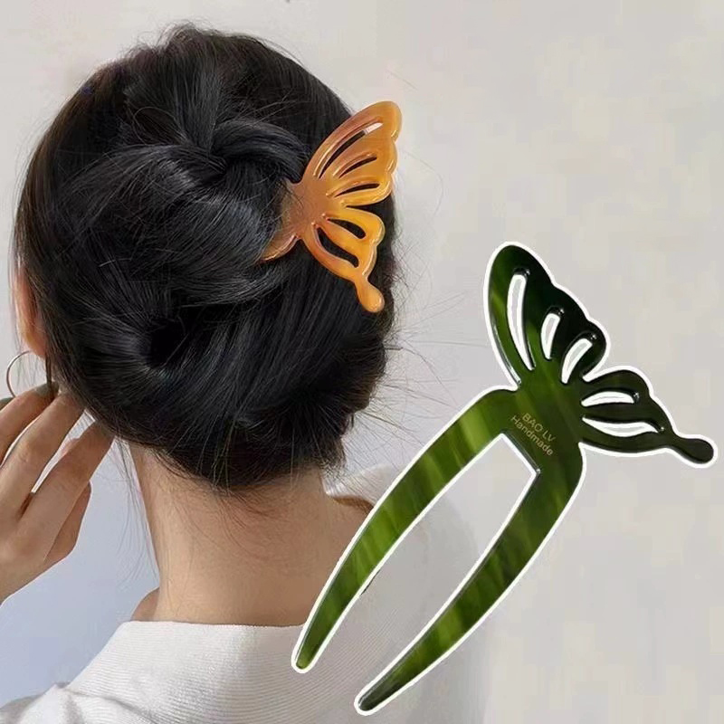 أنيقة حمض الخليك فراشة على شكل - مراجعة Hair Fork Stick وسعره