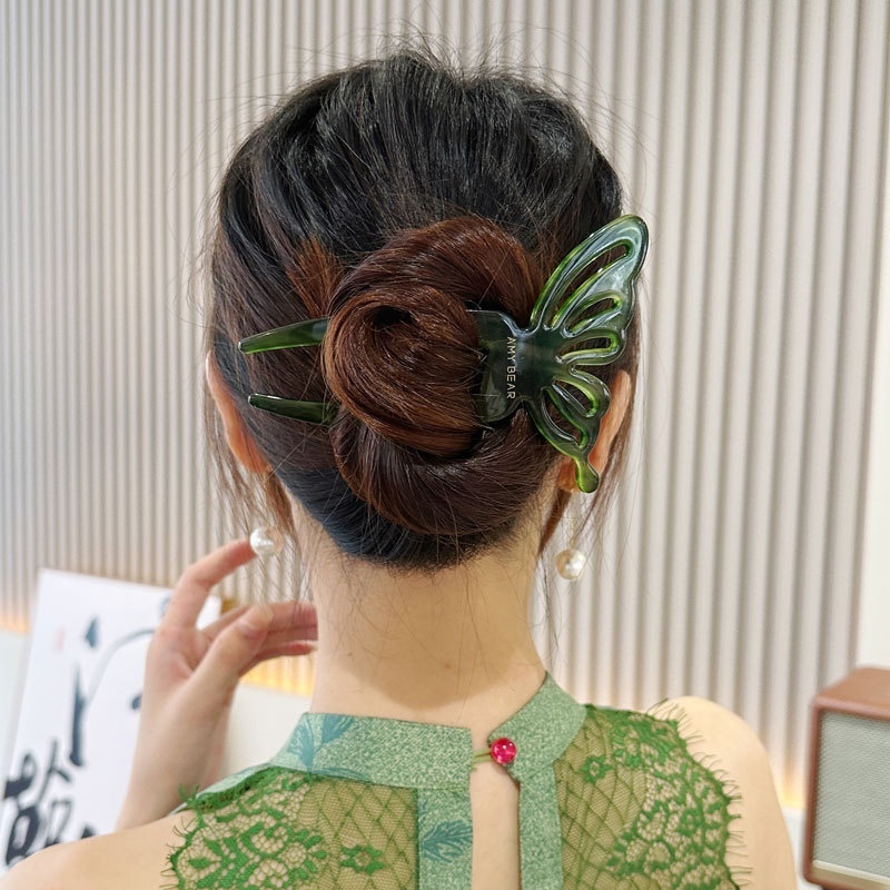 أنيقة حمض الخليك فراشة على شكل - مراجعة Hair Fork Stick وسعره