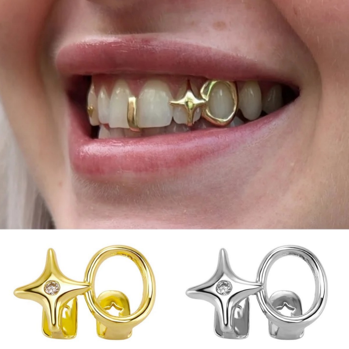 أغطية أسنان Y2K لامعة بتصميم د - مراجعة Women'S Y2K Accessories وسعره